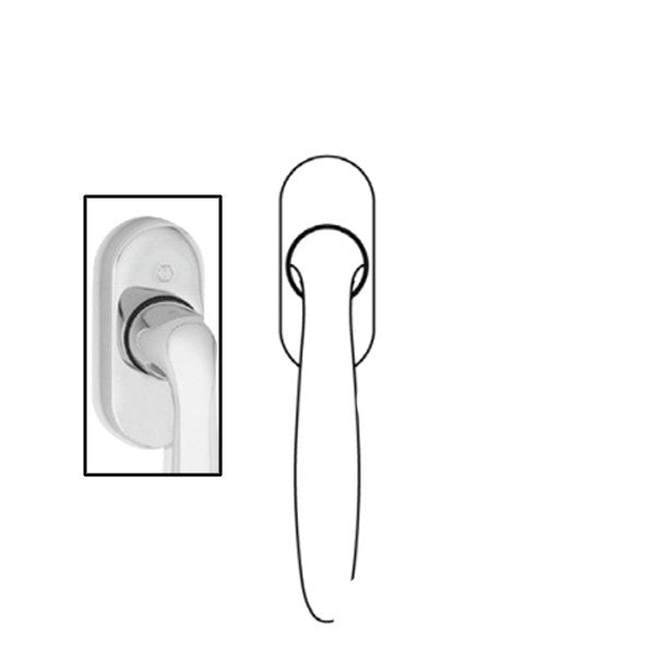 Verona Handle for Tilt & Turn Windows - Solid Brass - Polished Chrome