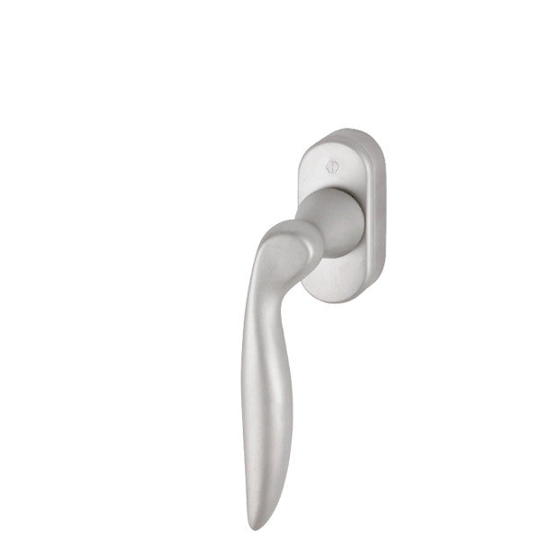 Toronto Handle for Tilt & Turn Windows - Solid Brass - Resista Satin Nickel, Left Hand