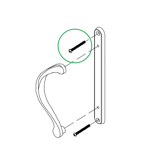 Marvin #10-32X2-1/8" Oval Head Machine Screw For Escutcheon Plate,