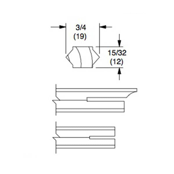 Marvin Series 50, Bayonet Fastener Grille Clip For Ellipticals, Trapezoids, Polygons *Discontinued*