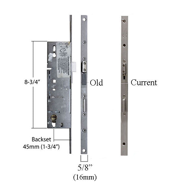 Integrity Active 45/92 Multipoint Lock, CN 8-0, Shootbolt - Stainless Steel