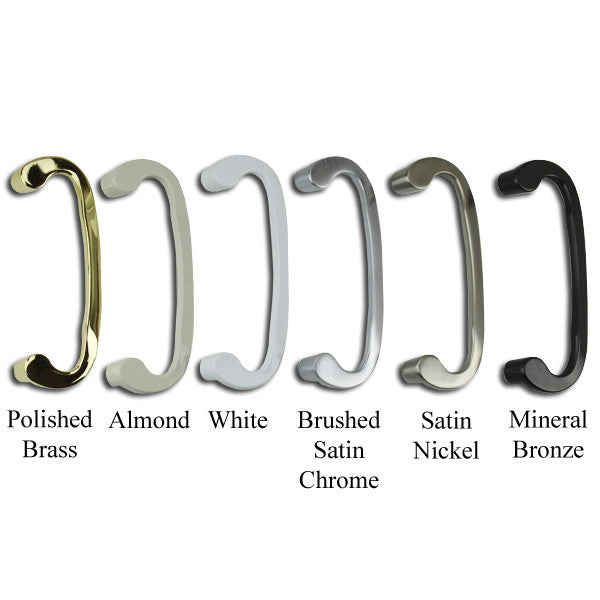 Legacy Sliding Glass Door Handle, Center Thumb Turn -