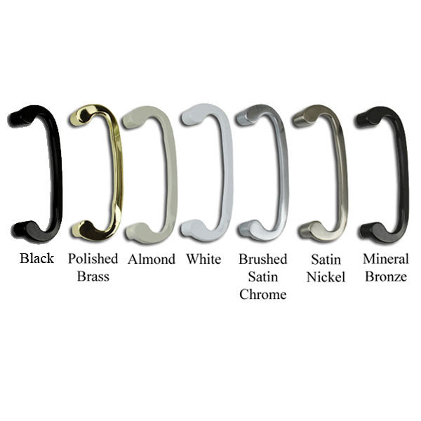 Legacy Glass Sliding Door Handle, Keyed With Centered Thumbturn, Weiser Keyway,