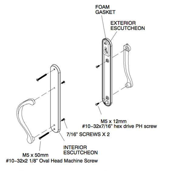 Marvin Passive / Inactive, No Key, No Thumbturn, Wide Series - Bright Brass