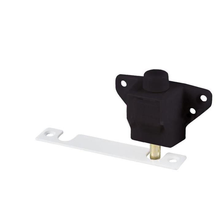 Truth Hardware Sliding Glass Patio Door Lock & Keeper - Black