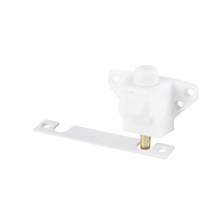Truth Hardware Sliding Glass Patio Door Lock & Keeper - White