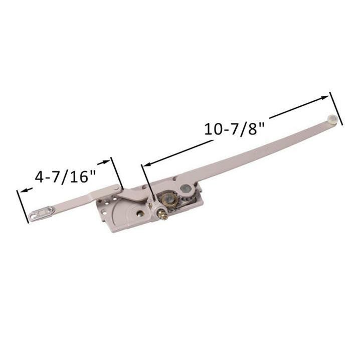 Truth Hardware Entrygard Dual Arm Casement Window Operator With Offset Down 4-7/16" Link Arm