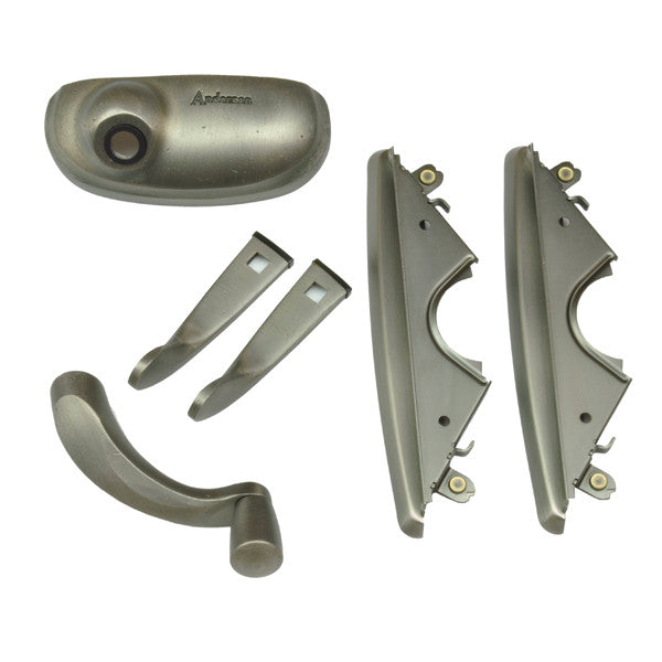 Andersen 400 Series Awning Hardware Package 1500015 Distressed Nickel Estate Style Hardware Set 1999 to Present