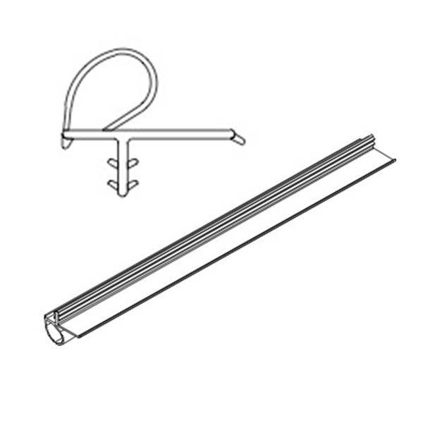 Marvin Clad Inswing Wood Door Jamb Weatherstrip V796 Bulb, Frame 92-7/8" - Beige