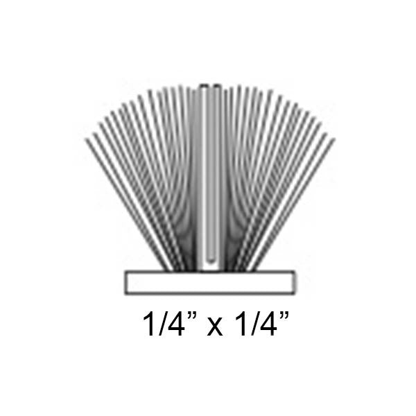 MARVIN GLIDING WINDOW, HORIZONTAL SLIDER 1/4 X 1/4 PILE WEATHERSTRIP - GRAY