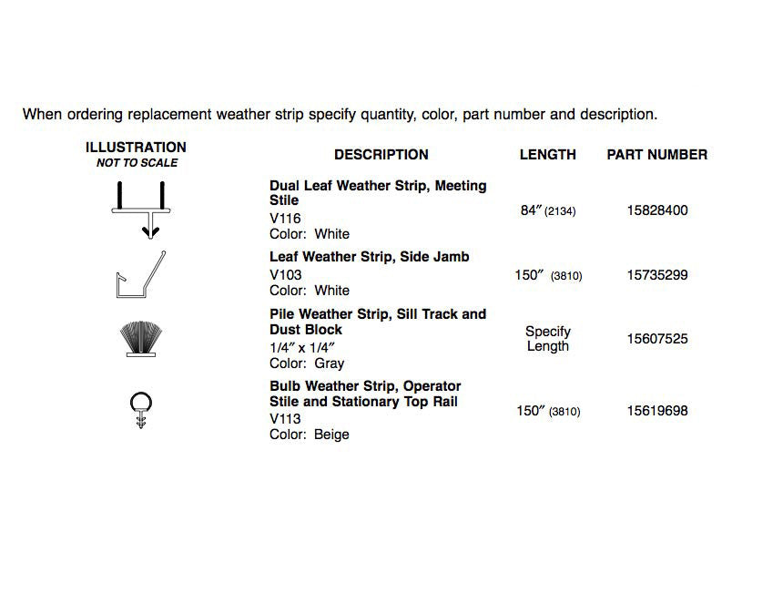 Marvin Casement Window, Bulb Weather Strip, 2 X 74" - Beige