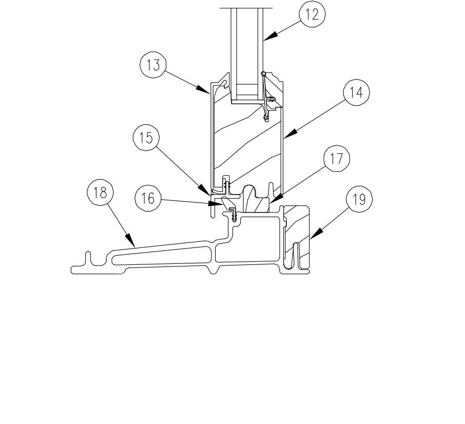 Marvin Sliding Patio Door Sill Weatherstrip V1138, Sold By Foot - Beige