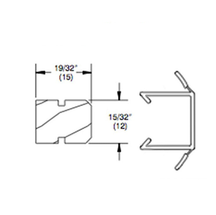 V2396 Head Jamb Frame Weatherstrip