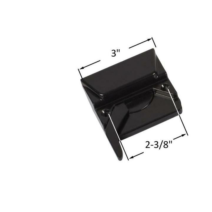 Truth Hardware "Entrygard" Sash Lock With 2-3/8" Screw Holes - Black