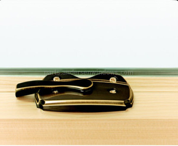 Sash Lock - Double Hung Windows 1600695 Antique Brass Flush Mount Estate Sash Lock with Keeper