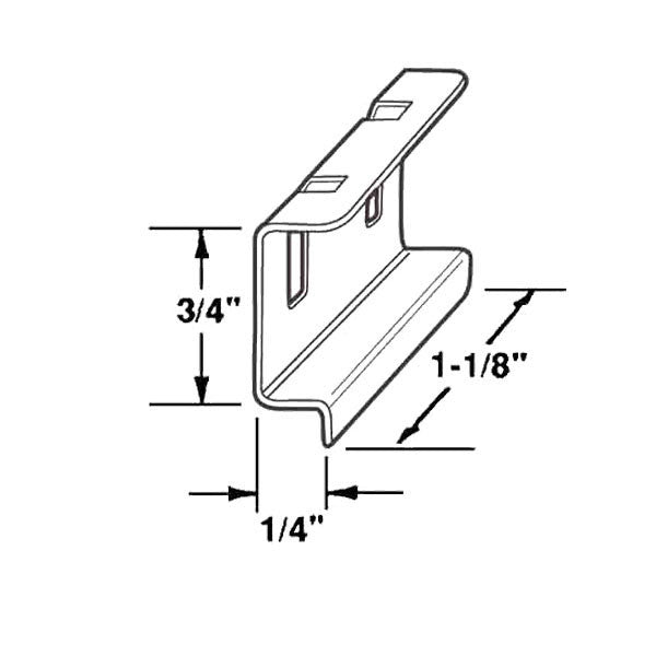 Window Screen Spline Channel Pull Tabs, Aluminum 1/4", 6 Pack