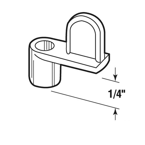 Diecast Screen Clips, Zinc, 1/4” Offset -