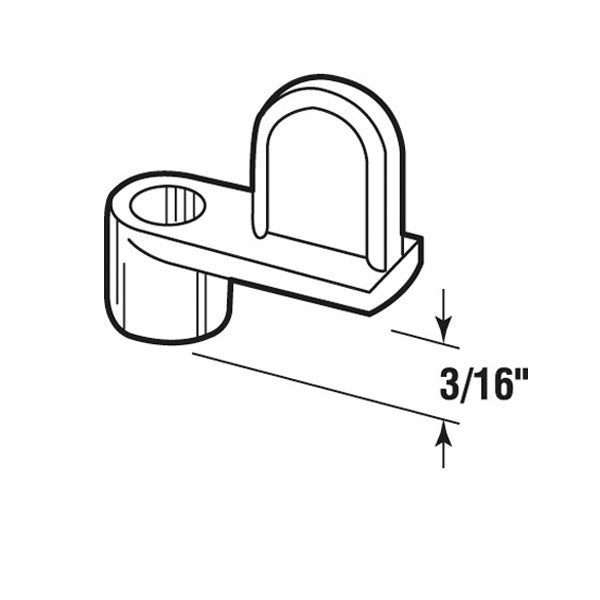 Screen Clips, Diecast, 3/16 inch Offset, 12 Pack -