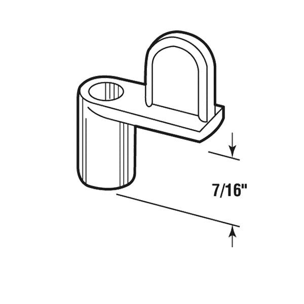 Window Screen Clips for Hawaii Installations, Diecast, 7/16 inch Offset, 12 Pack - Bronze
