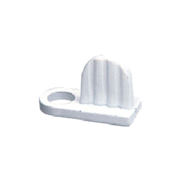 Flush Diecast Clips, White - 8 Pack