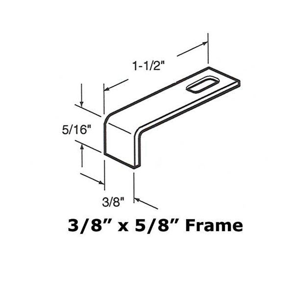 Stretcher Clip - 3/8 x 5/8 Frame - 12 Pack