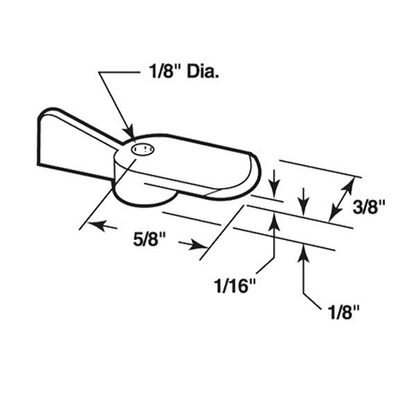 Window Screen Swivel Clips - White - 12 Pack