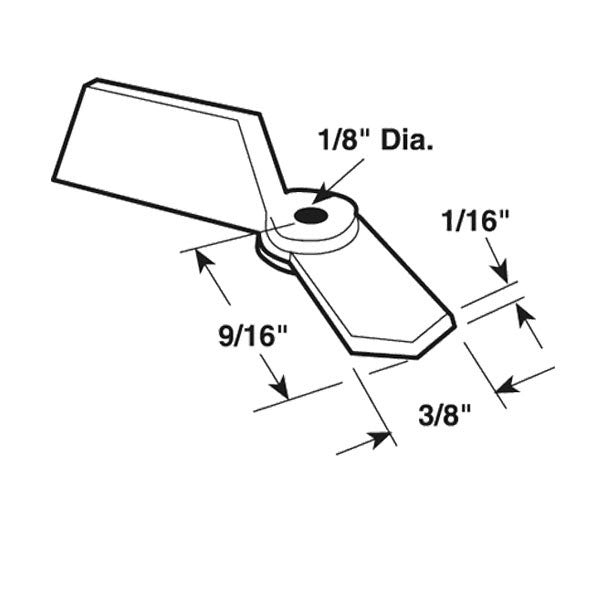 Window Screen Lock Clips/Turn Buttons - 8 Pack