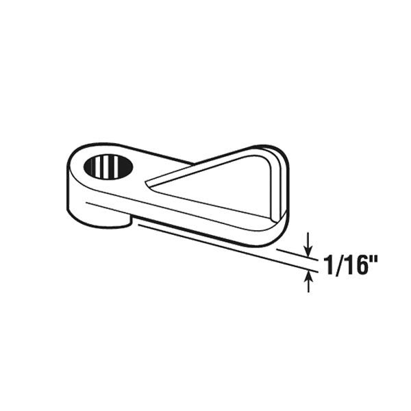 Window Screen Plastic Clips, 1/16 inch, Black -12 Pack