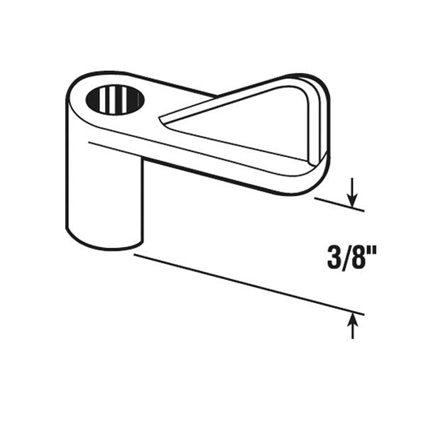 Window Screen Plastic Clips - 3/8 inch Offset - Hawaii - 12 Pack - Grey