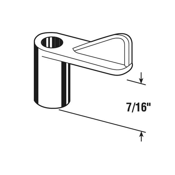 Window Screen Clips, Plastic 7/16, 12 Pack - Black