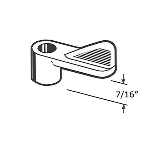 Window Screen Clips, Plastic, 7/16 Offset, Grey - 12 Pack