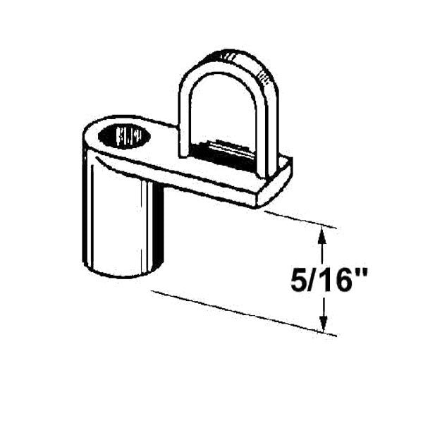 Diecast Clips 5/16” Offset - Black - 12 Pack