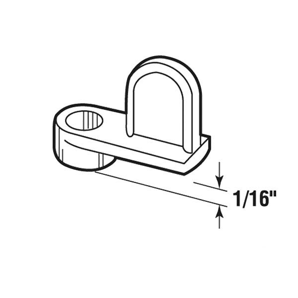 Diecast Screen Clips, Zinc, 1/16 Offset - Bronze