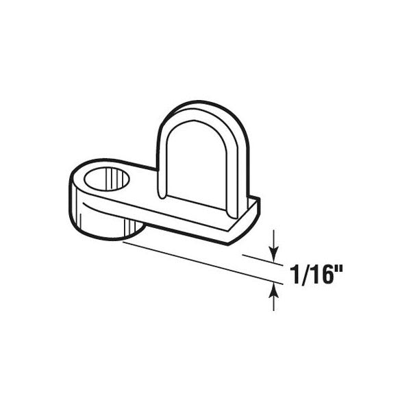 Screen Clip, Zinc, 1/16 Offset