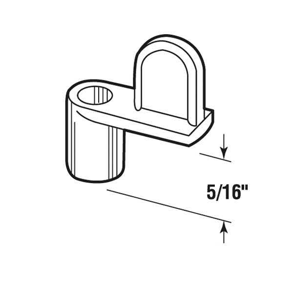 Diecast Screen Clips, Zinc, 5/16 inch Offset - 12 Pack