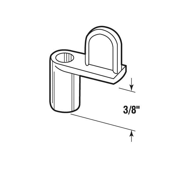 Diecast Screen Clips, Bronze, 3/8 inch Offset - 8 Pack