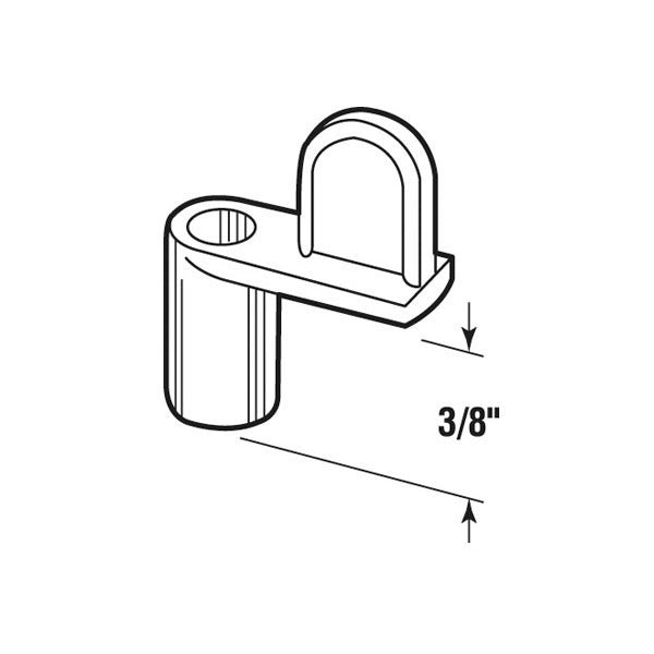 Diecast Screen Clips, Zinc, 3/8 inch Offset - 8 Pack