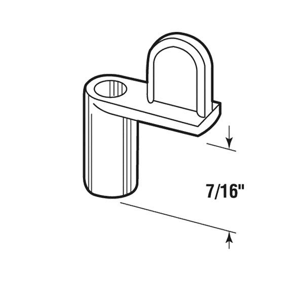 Diecast Screen Clips, 7/16 inch Offset, Zinc