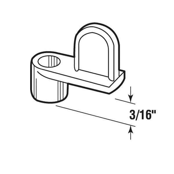 Diecast Screen Clip, Zinc - 3/16 Offset - 12 Pack