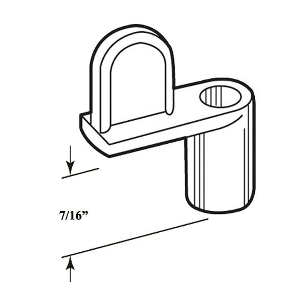 7/16 inch Diecast Clip for Window and Storm Door Screens - Bronze