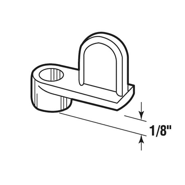 Diecast Screen Clips, Zinc, 1/8 Offset, Bronze - 12 Pack