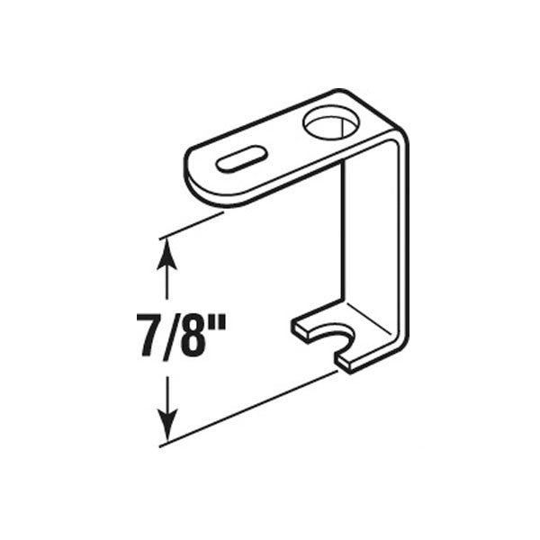Casement Clips, 7/8" with Screws - Aluminum