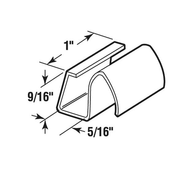 Window Screen Retainer Clip, Vinyl - Black