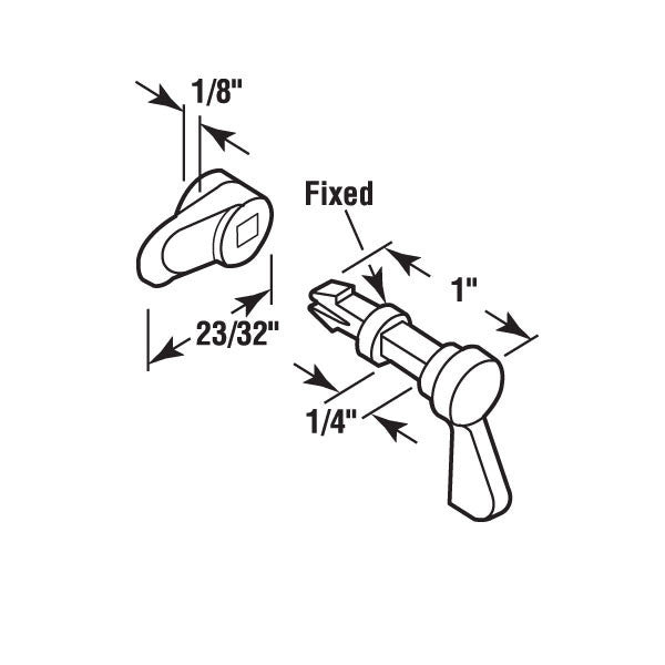 Arcadia Screen Retainer, Plastic - Black
