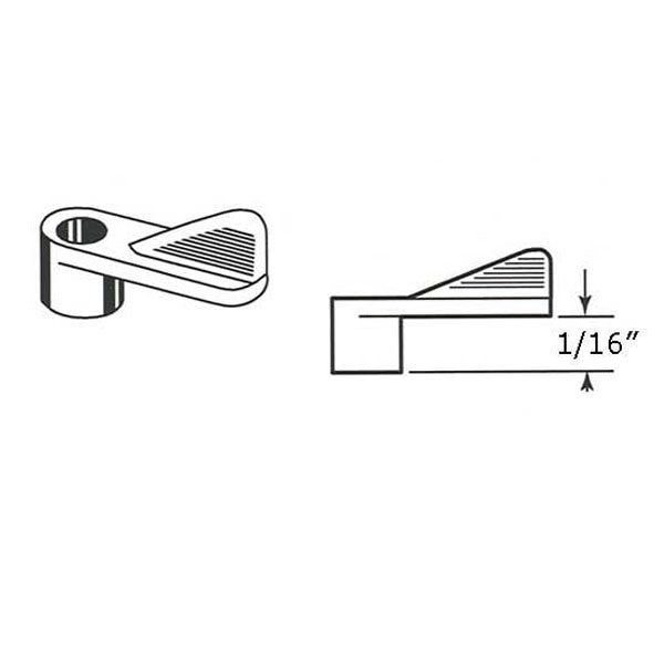 Window Screen Clips, Plastic 1/16” Offset - Grey