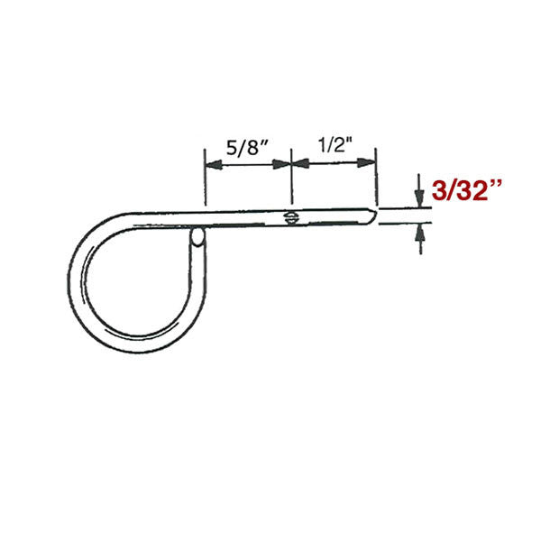 Window Screen Lock Pin, 3/32 inch Diameter - 6 Pack *(Discontinued)