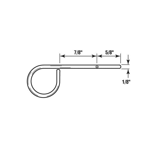 Window Screen Lock Pin, 1 Inch - 6 Pack *Discontinued*