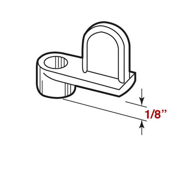 Screen Clip, Zinc, 1/8” Offset - 12 Pack
