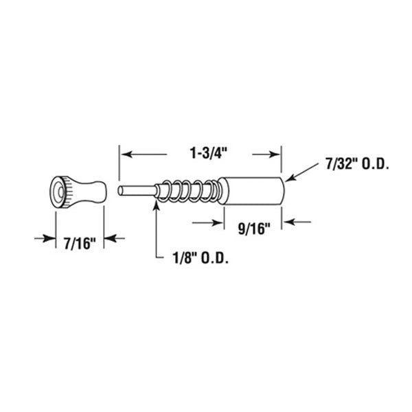 Plunger Latches - All Aluminum - 7/16 x 1