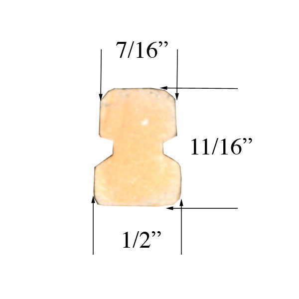 Wood Parting Stop, for 6-9 Size Door, Head Jamb or Side Jamb 80"